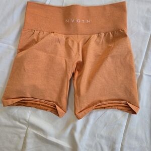 NVGTN Women's Pro Seamless Shorts- Size M- Burnt Orange